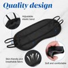 200 Pcs Black Eye Mask Blindfold Sleeping Masks with Nose