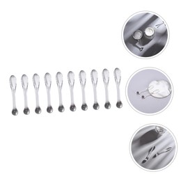 FRCOLOR Mini Makeup Scoop Spatulas 10pcs Set Facial Spoons for Diy Cosmetics Eye Cream Skincare Easy to Clean