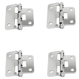 heyous 4pcs Take-Apart Hinge Lift Off Hinge Door Hinges Chrome Plating Iron Flight Case Removable Hinge 2.28" x 2", Silver Tone