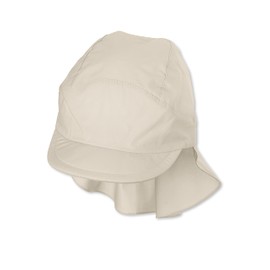 Sterntaler Unisex Children's Peaked Cap with Neck Protection Without Ties Children's Hat, beige