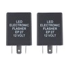 2 Pack EP27 Electronic LED Flasher Relay 5 Pin 12V
