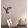 Design With Vinyl – Multicolur Flying Parrot Vinyl Stained Glass