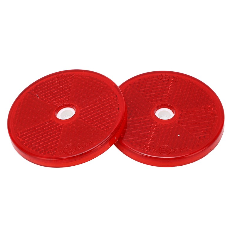 12PCs Round Reflector Red Reflective Sticker Waterproof Signal Warning for