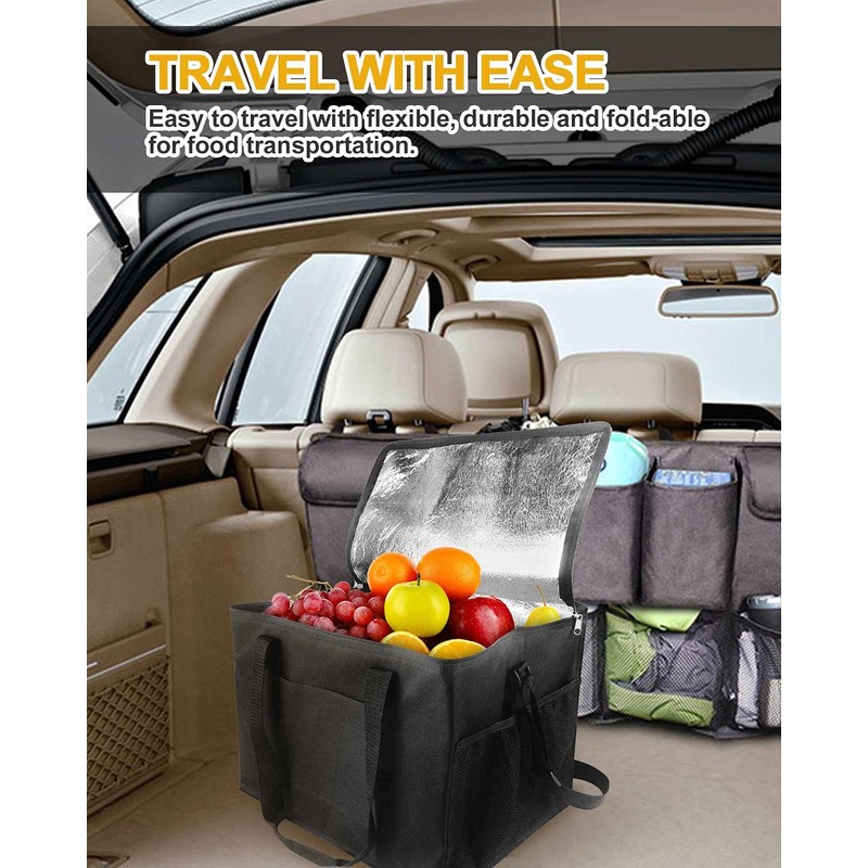 MOXTOYU 30L Cool Bag, Large Lunch Cool Bag with Adjustable