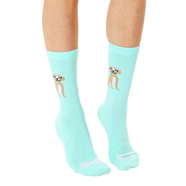 Living Royal Adult 3D Crew Socks, Novelty Funny Colorful Patterns, Unisex, One Size Fits Most, 1 Pair, Dog Design