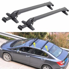 Xuthusman 2PCS Universal Car Top Roof Rack Baggage Luggage Cross Bar Carrier Aluminum w/Lock for H-o-n-d-a C-i-v-i-c 2006-2020