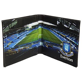 Stadium Wallet Club Crest On The Cover Pitch Panoramic View Folded Everton