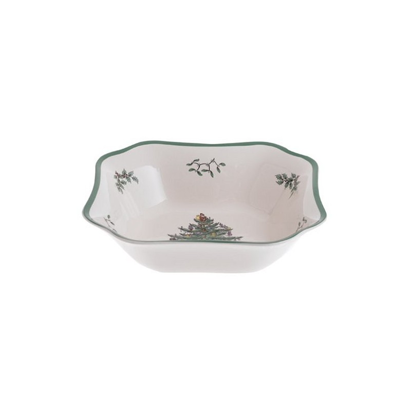 Spode Christmas Tree Square Salad Bowl