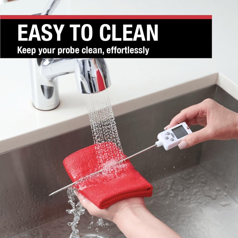 CDN Digital Candy Thermometer Long 8'' Stainless Steel Stem, Adjustable