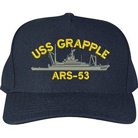 USS Grapple ARS-53 Ship Custom Embroidered Cap Navy