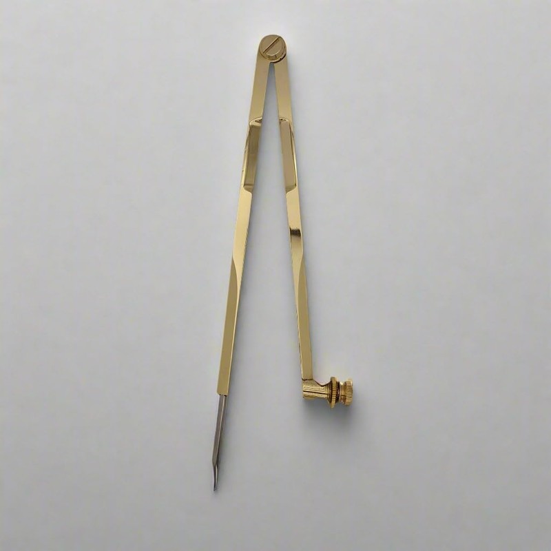 Chartwright Brass Pencil Compass, 8", with 2B Pencil