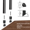 HYPERGIANT 56 Pack 36" Aluminum Deck Balusters,3/4" Round Deck Railing