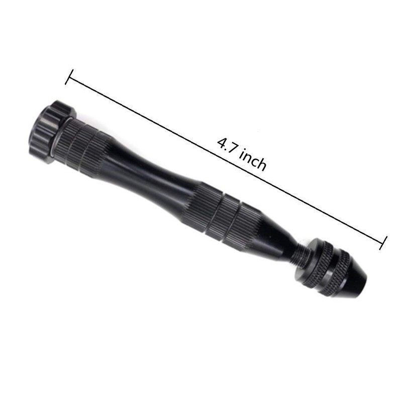 KINGFOREST Precision Pin Vise Hand Drill - Steel Manual Tool