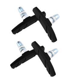 HUIKKJP Bicycle Brake Shoes, V-Type, 2.8 inches (70 mm), Bicycle Cross Bike, Mountain Bike Brake Shoe Set of 4, Bicycle Brake Shoes, Easy Installation