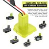 2 Packs Power Wheel Adapter for Ryobi 18V Battery Adapter