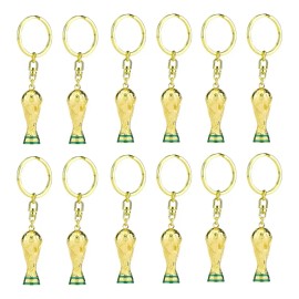12 Llaveros Copa Mundo Futbol Soccer Mundial Trofeo Metalico