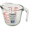 Anchor Hocking 2 Cup (16 Ounce) Glass Measuring Cup, clear