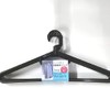 Sawa Hyacinth Smart Hanger Rotating Tie Rack with Hooks, Black,