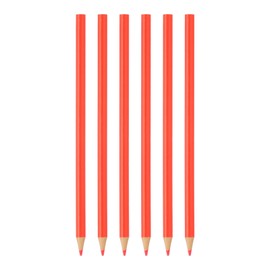 PATIKIL Red Colored Pencils Set, 6Pcs Oil Color Pencils Wooden Coloring Drawing Pencil for Artists Art Painting