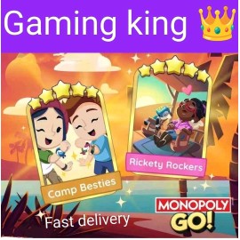 Unbranded 1 X Combo Camp Besties & Rickety Rockers (Mono_poly Go Stickers) Golden Blitz