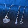 MICMIF 925 Sterling Silver Swan Pendant Swan Women's Pendant with
