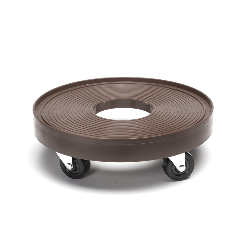 Devault DEV3015E 12 Inch Plant Dolly with Hole Espresso