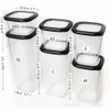 ionEgg Plastic Food Storage Containers with Lids Includes Labels, Stackable
