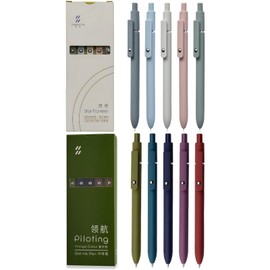 GJNMYSD Gel Pens, 10 PCS Black Ink Pens Quick Dry Ink Pens Fine Point Smooth Writing Pen for Journaling Note Taking, Pens Ballpoint for School Office Home, 5 Pcs Morandi + 5 Pcs Vintage