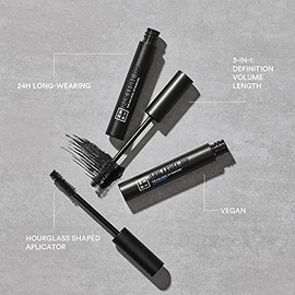 3INA MAKEUP - The 24h Level Up Mascara 900 - Máscara de Pestañas Negra para Dar Volumen y Longitud - Máscara con Efecto Pestañas Postizas - Máscara Apta Para Ojos Sensibles - Vegan - Cruelty Free