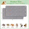LWYMX 4Pcs Guinea Pig Cage Liners,Guinea Pig Fleece Cage Liners24''X48''