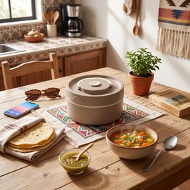 Fiambrera para Estudiantes Inoxidable 304, Recipiente Portátil para Almuerzo, 440ml Sellada Crisper Caja de Almuerzo, Tapa a Prueba de Fugas, Trabajo 
