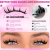 EYDEVRO Manga Lash Clusters Kit Anime Lash Clusters with Spikes