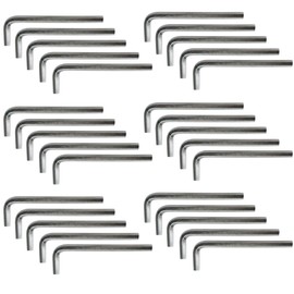 bociloy 25Pcs 5mm Allen Wrench L-Shaped Hex Key Wrench Set, Metric Hexagon Head Replacement Tool for Furniture and Bike Repair