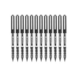 uni-ball Eye Micro UB-150 Rollerball Pens - Black, Pack of 12