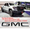 Auto Front Black White Emblem Overlay 2019-2024 GMC Sierra 1500