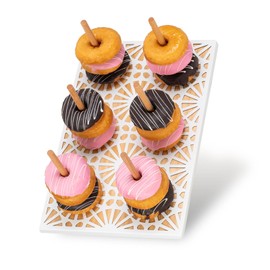 WOPARTY Donut Wall Stand,Doughnut Display Stand,Bagel Holder for Party, Dessert Table,Birthday, Wedding, Baby Shower, Bridal Showers,Christmas, Party Supplies