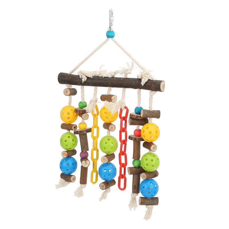 Wooden Parrot Chewing Blocks Safe Bite Resistant Large Parrot Bite