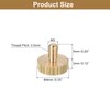 sourcing map M3x5mm Knurled Thumb Screws, 4pcs Flat Knurled Head