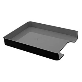 Advantus Black/Gray-Fusion Letter Tray Desk Tray (37678)
