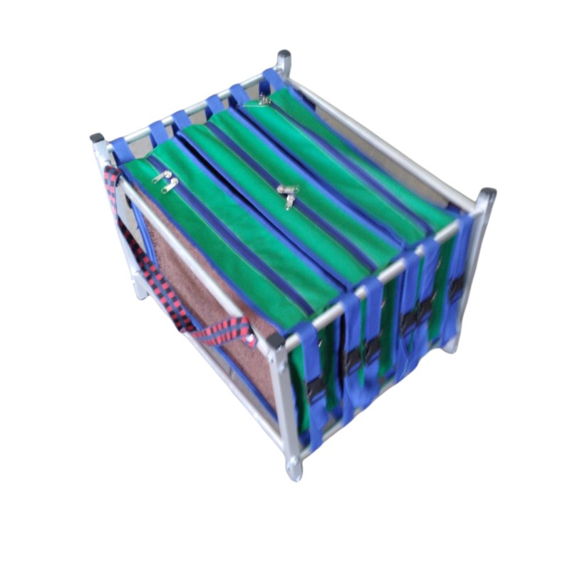 TRANSPORTE MALETA CARGADOR GALPONERAS para GALLOS(Triple) ALUMINIO Rooster Carrier CAGE…