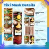 Seenelling Set of 2 Tiki Mask Wooden Wall Decor 15.75