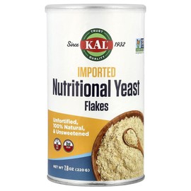KAL imported nutritional yeast flakes 220g (7.8oz), 4 pieces, 221g / KAL 수입산 뉴트리셔널 이스트 플레이크 220g (7.8oz), 4개, 221g