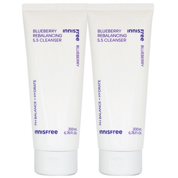 1+1 Innisfree Blueberry Rebalancing 5.5 Cleanser 200ml / 1+1이니스프리 블루베리