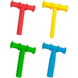 4pcs Mordedor Tubo de masticación sensorial para masticar mordedura, entrenamiento muscular oral (6 x 8 cm)