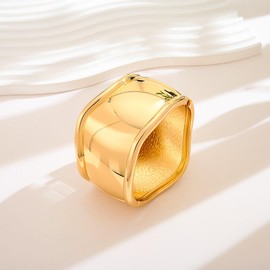 LILIE&WHITE Women's Gold Bangle Bracelet - Hypoallergenic, Never Fade, Elegant Design - Stylish Bracelet for Fashion Women - Gift Idea for Special Occasions, Copper