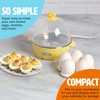 Tasty Mini Rapid Egg Cooker, 5-Egg Capacity for Perfect Hard