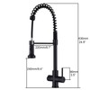 GICASA Kitchen Faucet with Temperature Digital Display, Solid Brass Kitchen