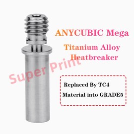 Super Print 2Pcs Vyper Heatbreak Titanium Alloy,Smooth Heat Break For Kobra Max/Kobra 2/Neo/Kobra 2 Pro/Plus/Max/Me-ga/Me-ga S/X/Pro/Vyper/Chiron Hotend