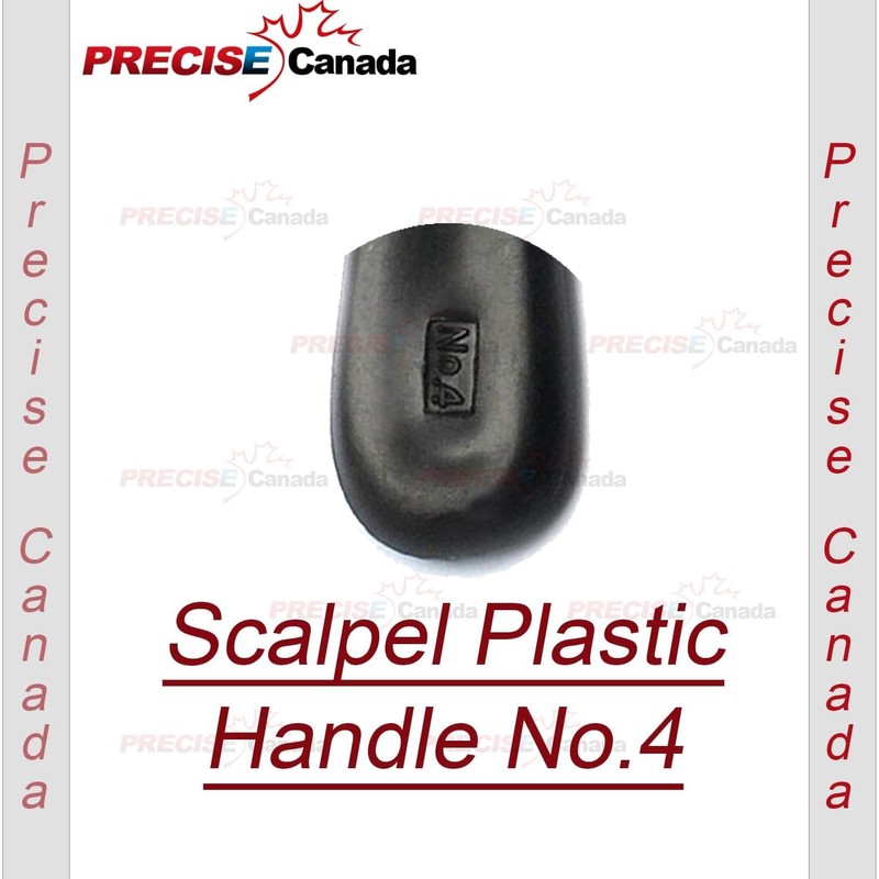 PRECISE CANADA 50 Pcs Black Color Plastic Handle, Scalpel Handle