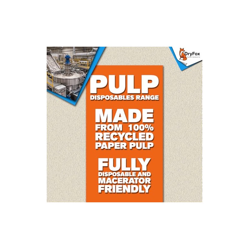 DryFox Pulp Disposable Kidney Dish 700ml / 0.7L | 80